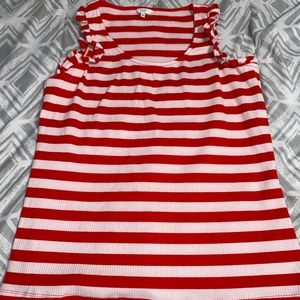 Striped Cut-Off Crown & Ivy Top